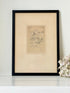 framed print of windsor castle viewed from the thames with fine line detail photographed on white surface