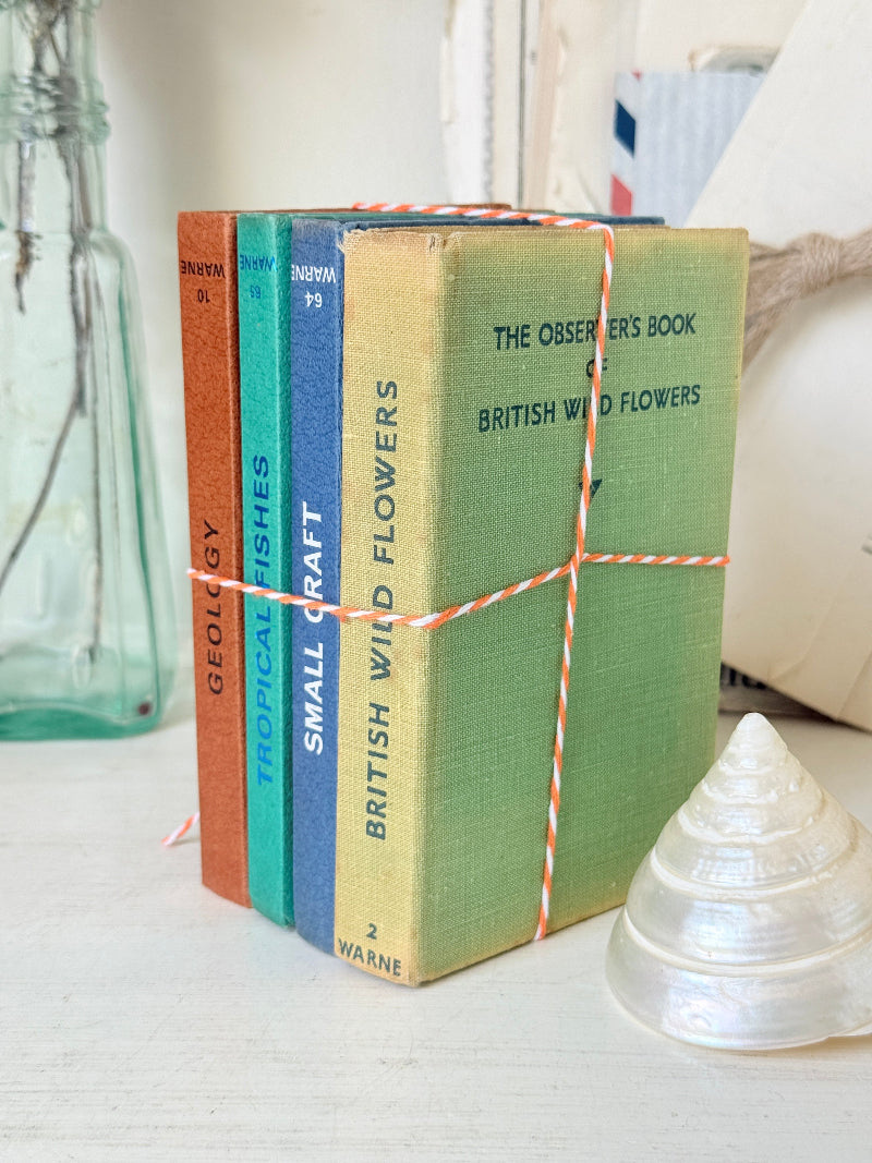 A set of four vintage hardcover books titled &