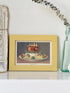 Framed antique Victorian cookery illustration from Cassell’s New Universal Cookery Book showing Galantine of Fowl