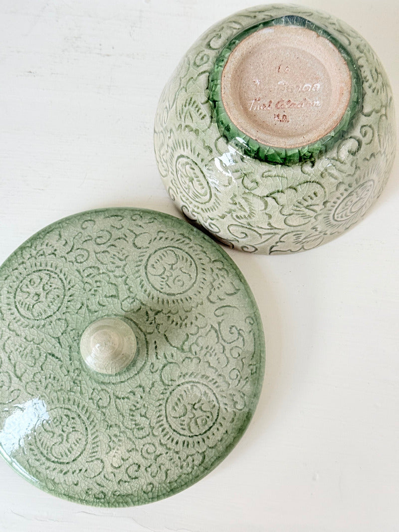 Celadon Lidded Pot