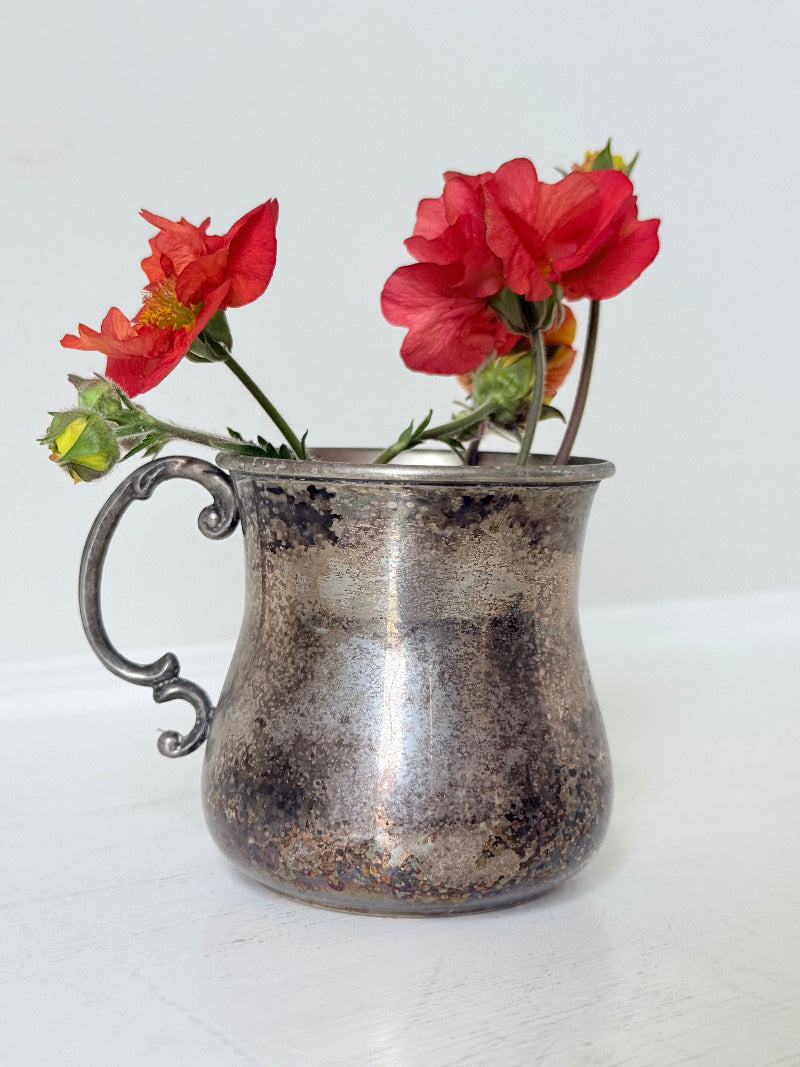 Silver plate cup