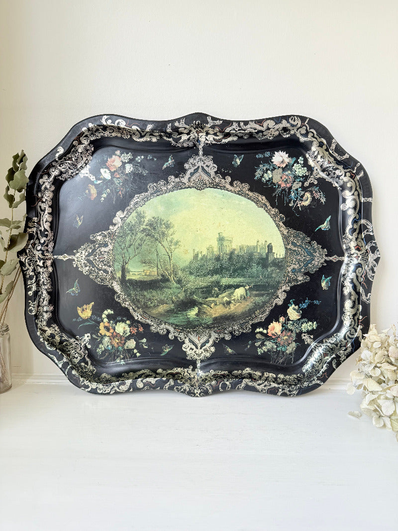 Windsor castle metal tray 