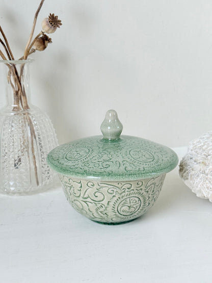 Celadon Lidded Pot