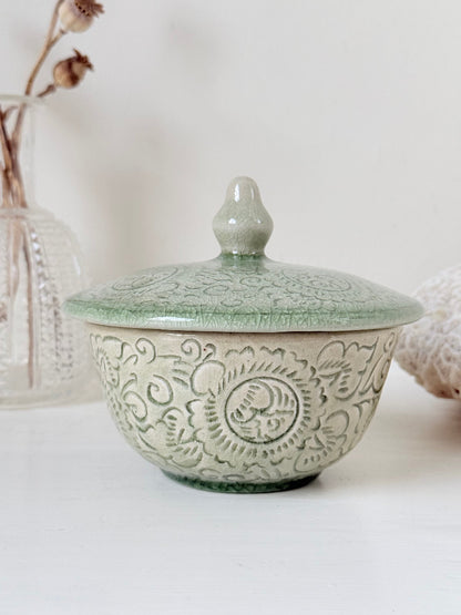 Celadon Lidded Pot