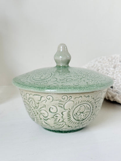 Celadon Lidded Pot