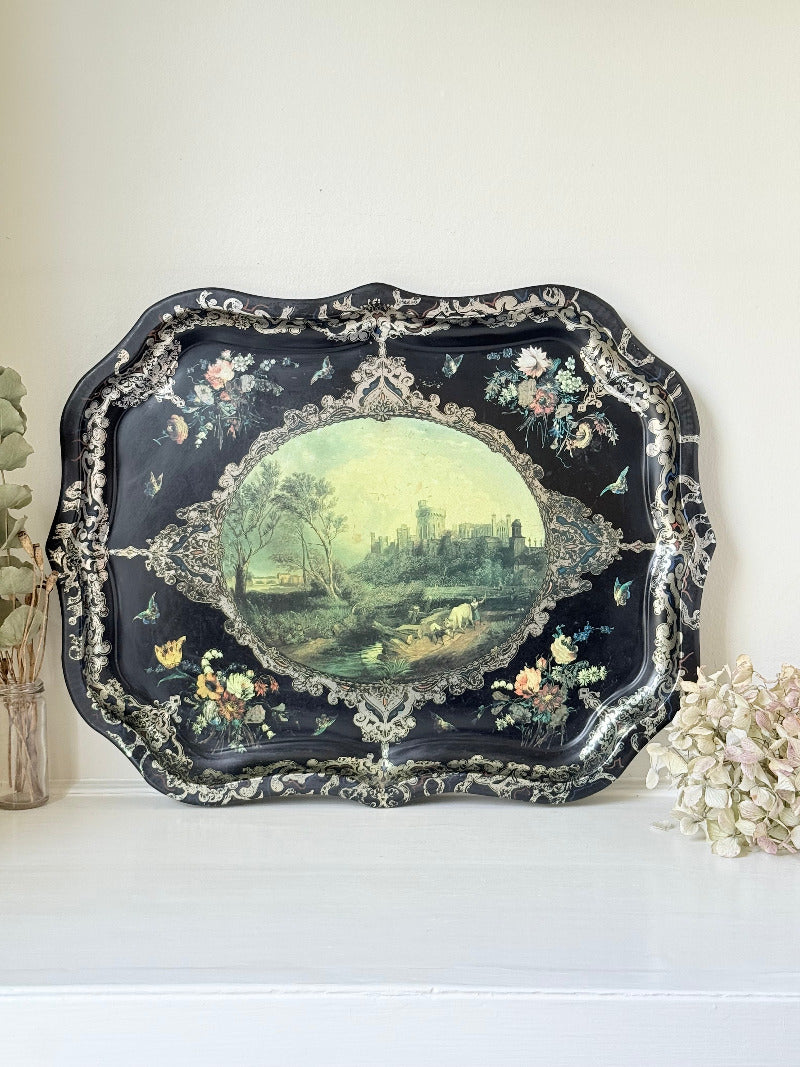 Windsor castle metal tray 