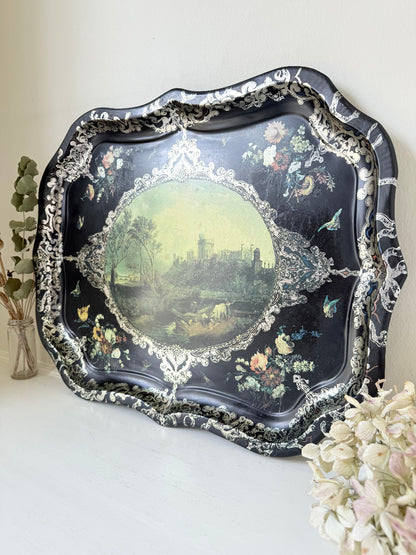 Windsor castle metal tray 