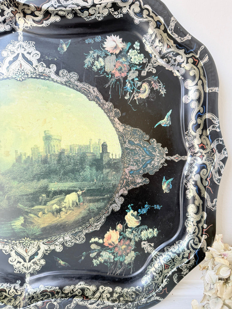 Windsor castle metal tray 